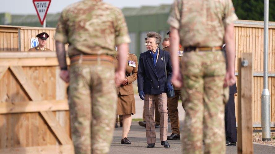 Princess Anne was officially opening officially the new £77 million veterinary and welfare facilities for the 1st Military Working Dog Regiment (Picture: PA) Princess Anne was officially opening officially the new £77 million veterinary and welfare facilities for the 1st Military Working Dog Regiment (Picture: PA)