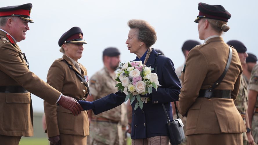 Princess Anne was officially opening officially the new £77 million veterinary and welfare facilities for the 1st Military Working Dog Regiment (Picture: PA) Princess Anne was officially opening officially the new £77 million veterinary and welfare facilities for the 1st Military Working Dog Regiment (Picture: PA)