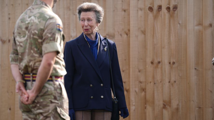 Princess Anne was officially opening officially the new £77 million veterinary and welfare facilities for the 1st Military Working Dog Regiment (Picture: PA) Princess Anne was officially opening officially the new £77 million veterinary and welfare facilities for the 1st Military Working Dog Regiment (Picture: PA)