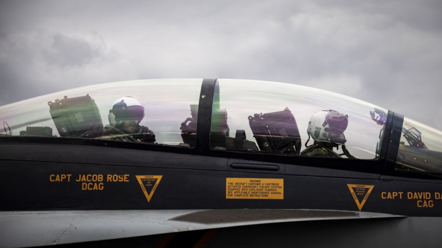 The F/A-18F Super Hornet gears up to take flight