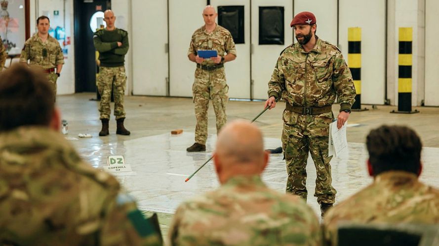 Largest UK military parachute drop in a decade takes place on Salisbury Plain