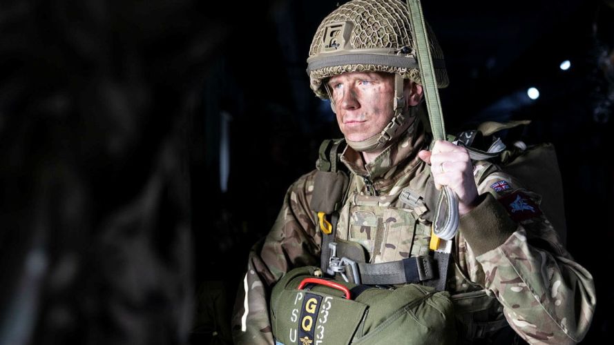 Largest UK military parachute drop in a decade takes place on Salisbury Plain