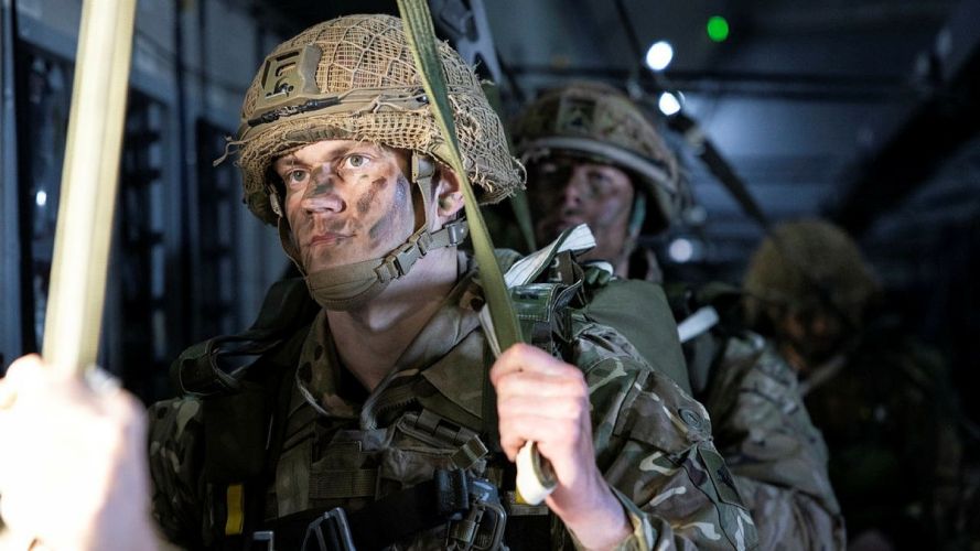 Largest UK military parachute drop in a decade takes place on Salisbury Plain