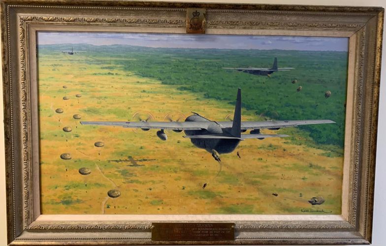 Painting Op Silkman. Credit RAF Regiment