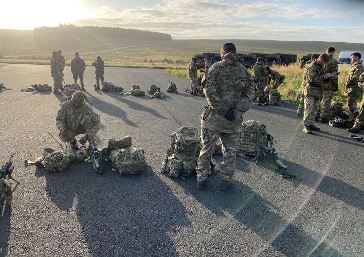 4 Lancs camping on Ex Resilient Lion 2 Otterburn 