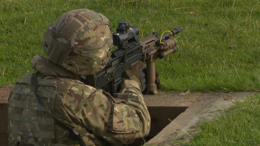 4 Lancs live firing Ex Resilient Lion 2 