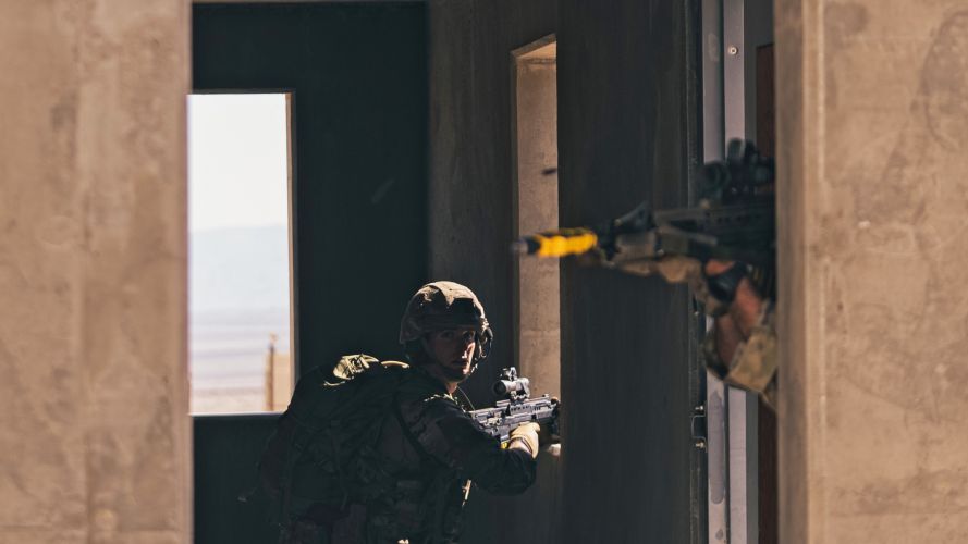 40 Commando Urban Training suppress simulated enemy force Exercise Green Dagger 09102021 Credit MOD.jpg