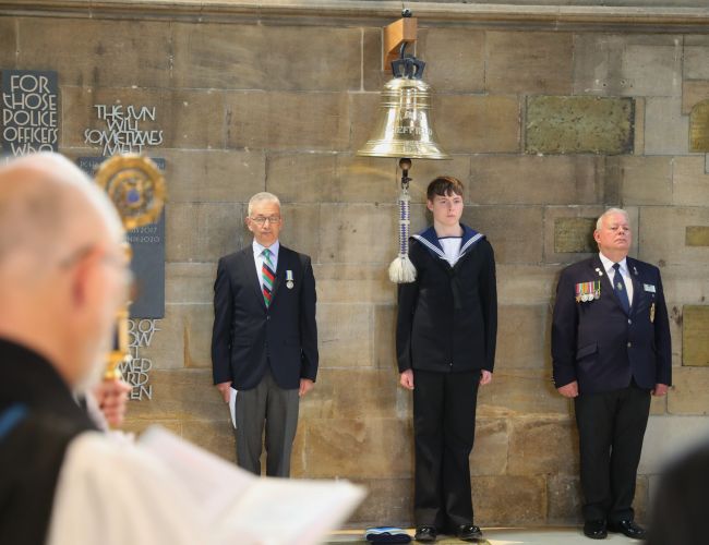 40th anniversary service taking place to commemorate HMS Sheffield, which was sank during the Falklands war 