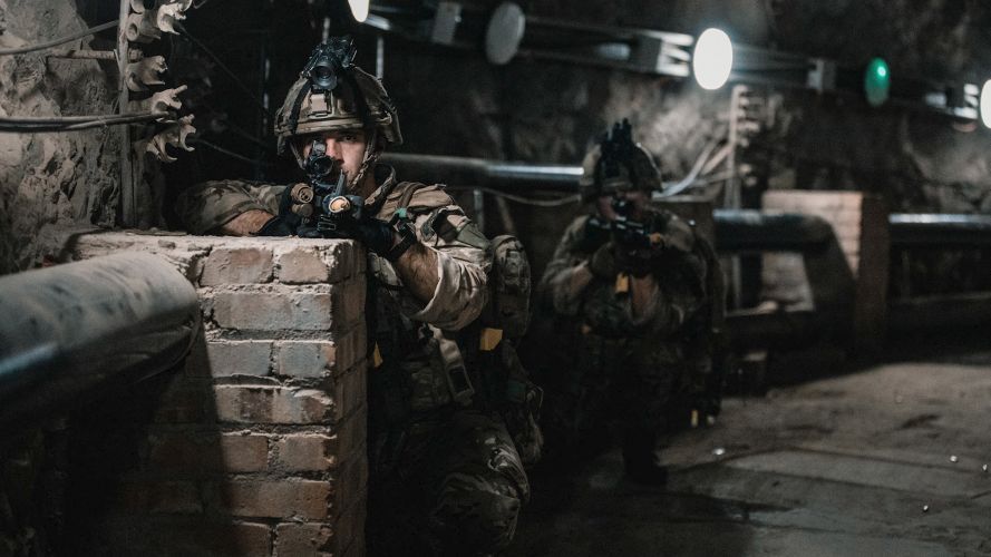 Tunnels in Gibraltar were used by 43 Commando Fleet Protection Group for Ex Serpent Rock (Picture: Royal Navy).