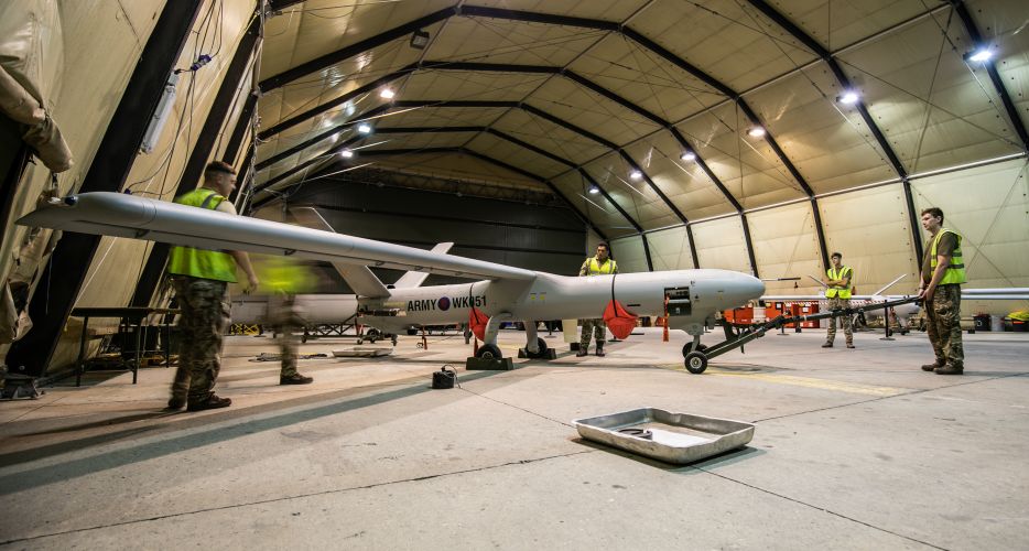 47 Regiment Royal Artillery Crew operated Watchkeeper Unmanned Aerial System at RAF Akrotiri 28072021 CREDIT MOD Crown Copyright.jpg