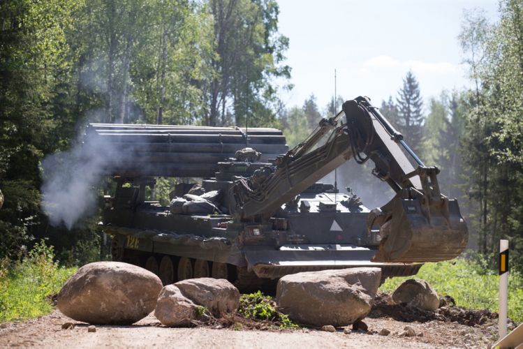 Exercise Spring Storm - Trojan armoured vehicle