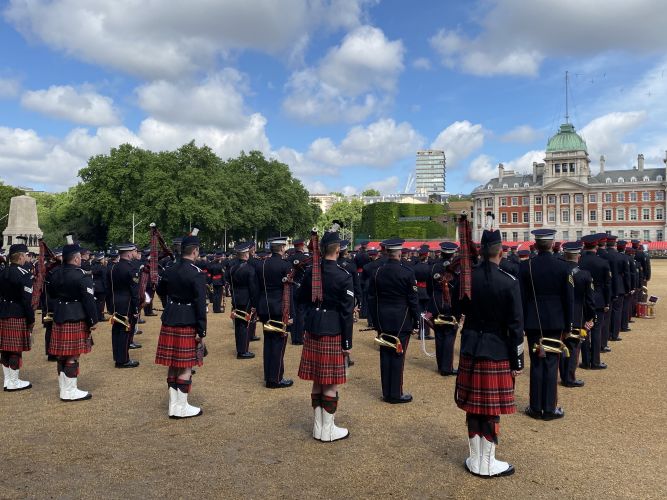 Horse Guards Parade at the Brigade Major’s Review 190522 CREDIT BFBS