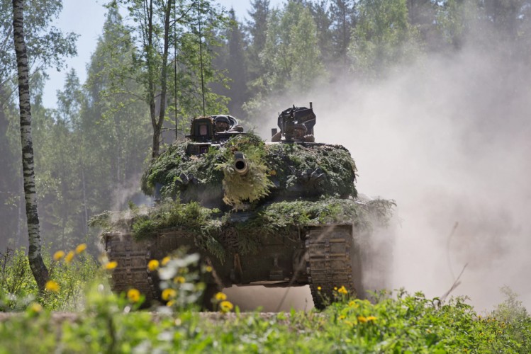 Exercise Spring Storm - Challenger 2 Main Battle Tank 