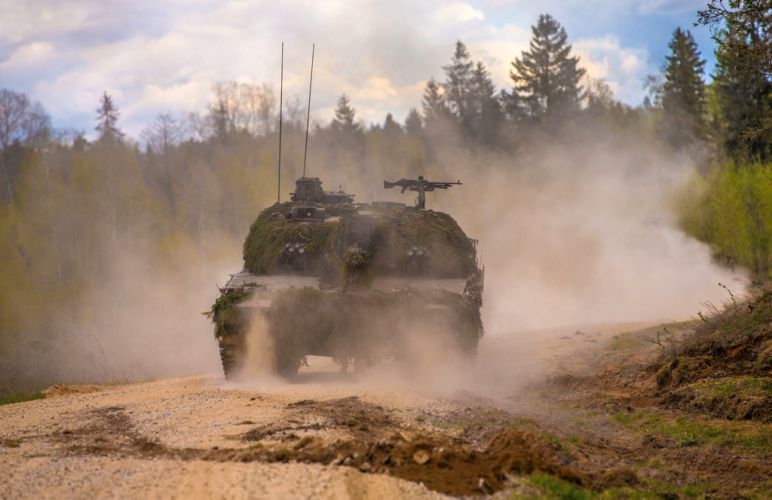 Exercise Spring Storm - Challenger 2 Main Battle Tank 