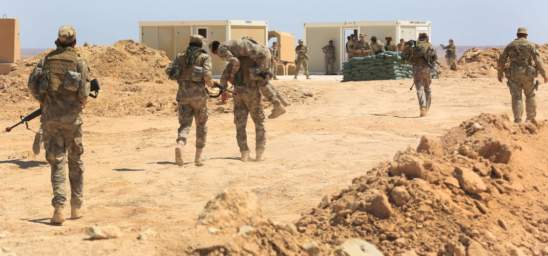 Highlanders from the 4th Battalion The Royal Regiment of Scotland have been out in the sands of Al Asad’s Amber Zone.
