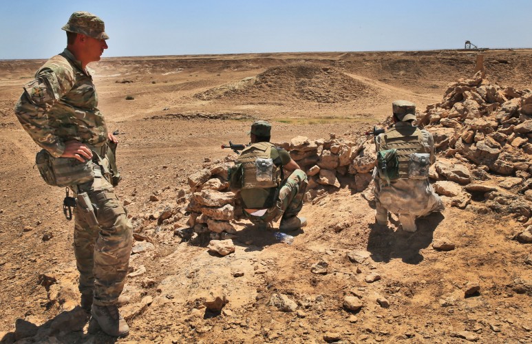  Standing in the relative peace of the Amber Zone, it is hard to believe that Mosul and Daesh sit less than 90km north of these training grounds.