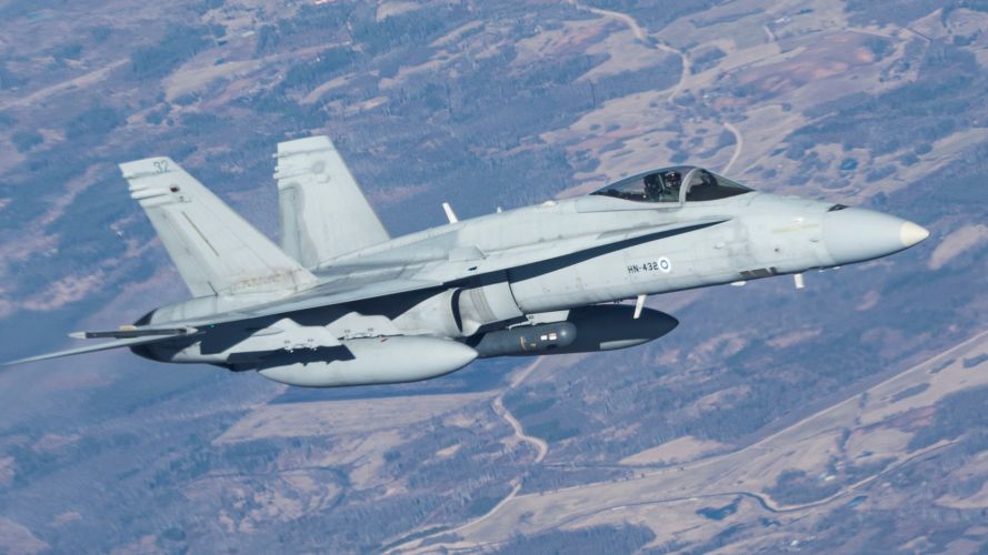 A Finnish F-18 flies next to Allies during Exercise Ramstein Alloy 22 13042022 CREDIT RAF.jpg