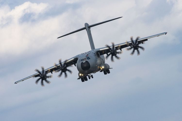 The RAF's A400M Atlas was also involved in the air displays (Picture: MOD). 