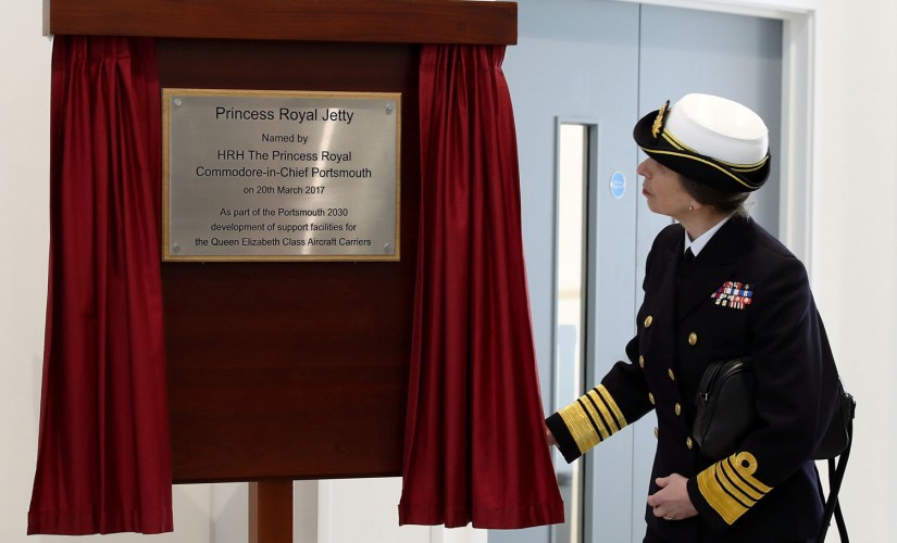 Princess Royal Names New Jetty At Portsmouth Naval Base 