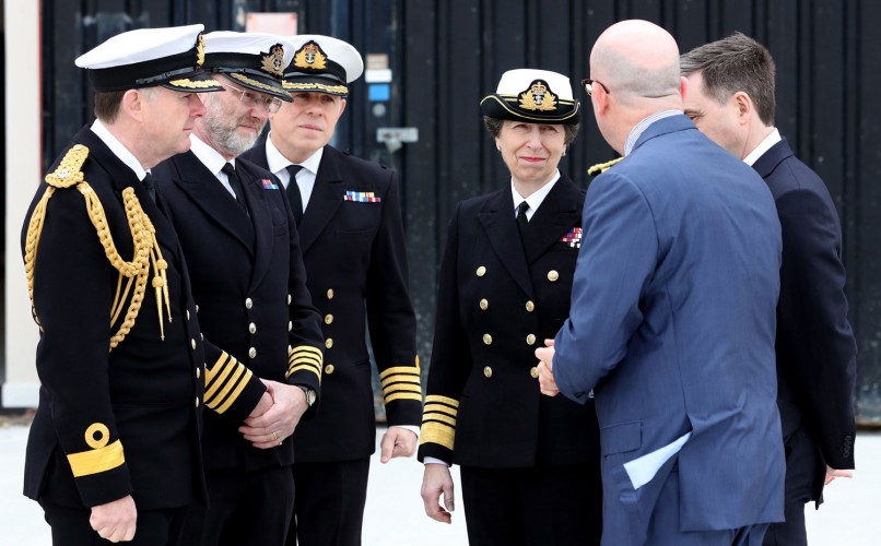 Princess Royal Names New Jetty At Portsmouth Naval Base 