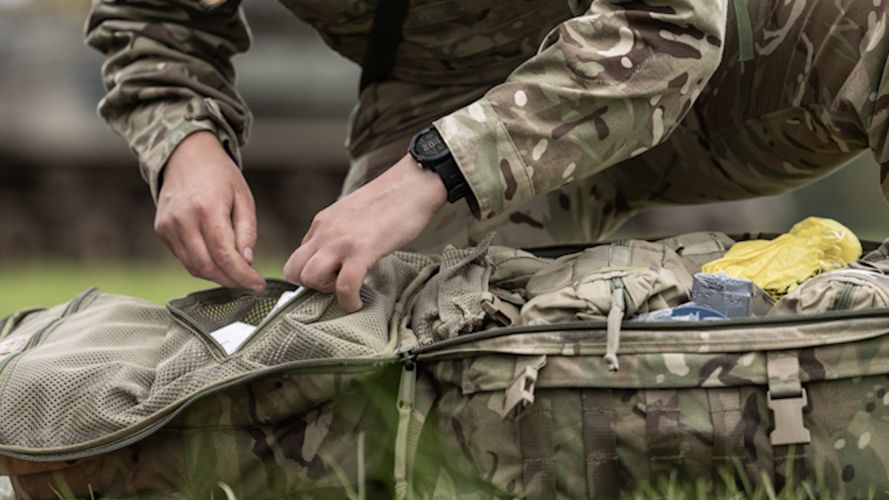 Anonymous Combat Medical Technician prepares her kit for the day Ex IRON CYCLONE 27072023 CREDIT MOD