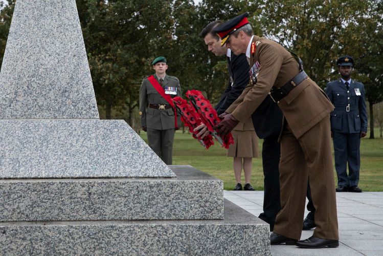 Armed Forces Minister James Heappey joins members of the UK Armed Forces to lay wreaths in memory of British personnel who died during UK military operations in Afghanistan 