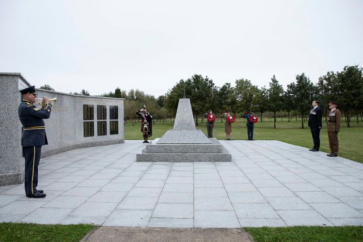 Armed Forces Minister James Heappey joins members of the UK Armed Forces to lay wreaths in memory of British service personnel who died during British military operations in Afghanistan 