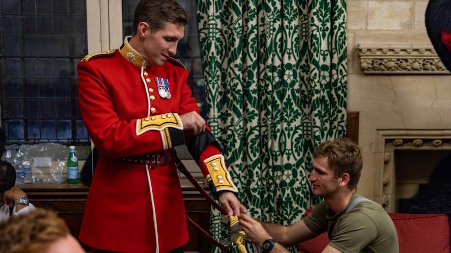 Armed Forces personnel seen here preparing for guard vigil at Westminster Palace in London 15092022 CREDIT MOD Crown Copyright.jpg