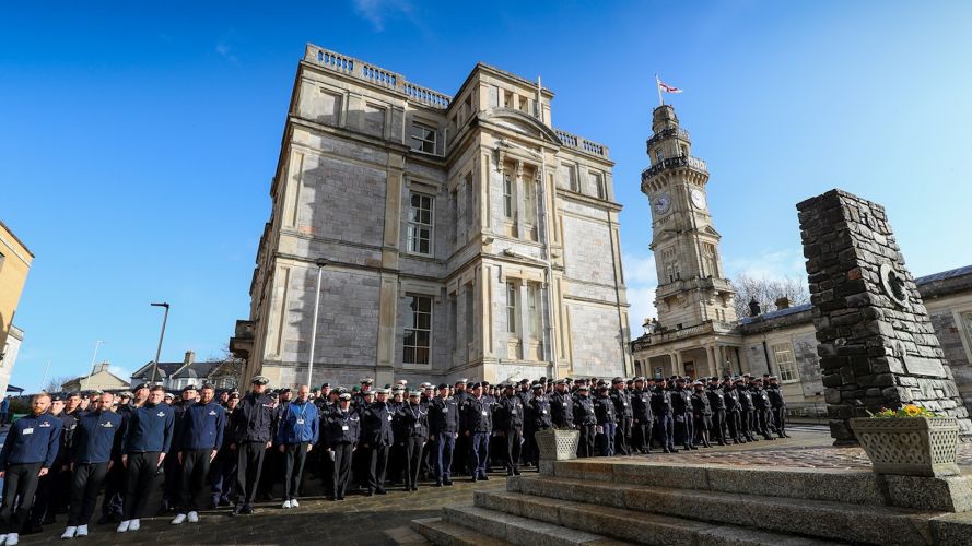 Armistice Day commemorations at HMNB Devonport (Picture: Royal Navy).