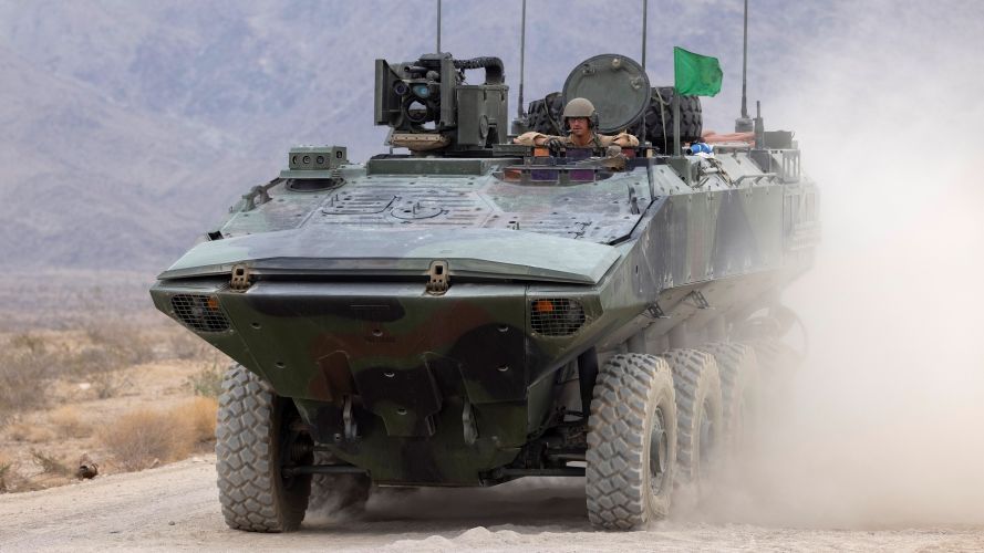 Armoured Support Group Royal Marines meet US Counterparts show different vehicles used 29092021 Credit MOD.jpg