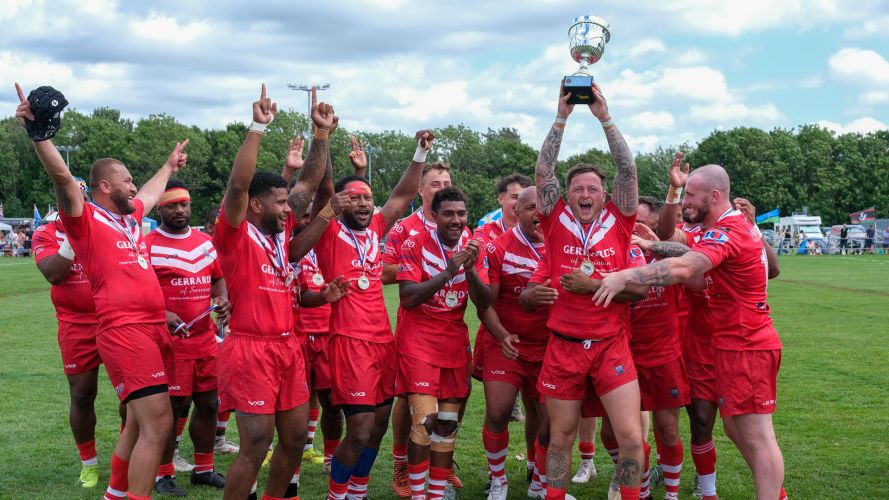Army lift trophy after Marines win Credit John Shirras Date 28062025.jpg