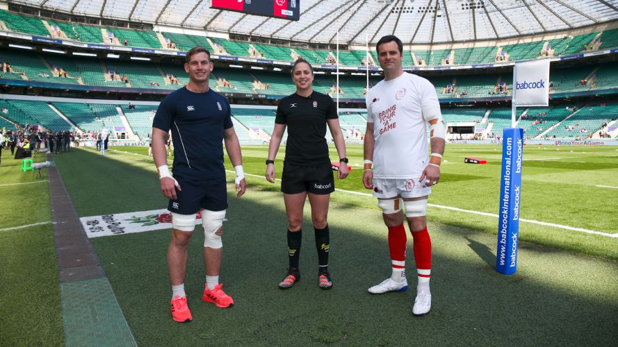 Army v Navy captains and ref before match Credit Alligin Photography Date 30042022.jpg