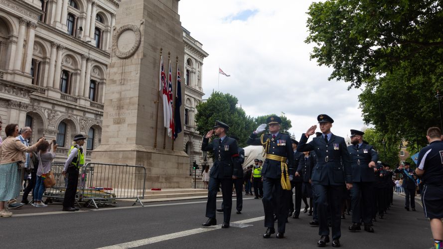Aviators from RAF LGBT took part in a pride parade 02062022 CREDIT RAF.jpg