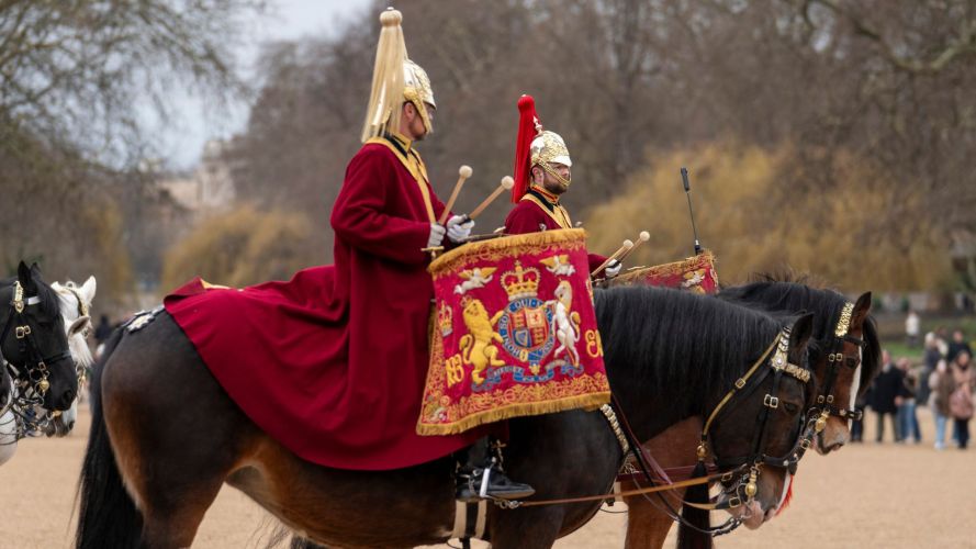 For the musicians - many of whom have only recently begun performing on horseback - it is vital practice