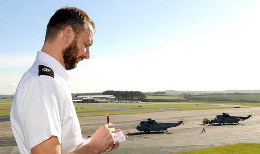 Bearded Royal Navy Sailor At HMNS Yeovilton 