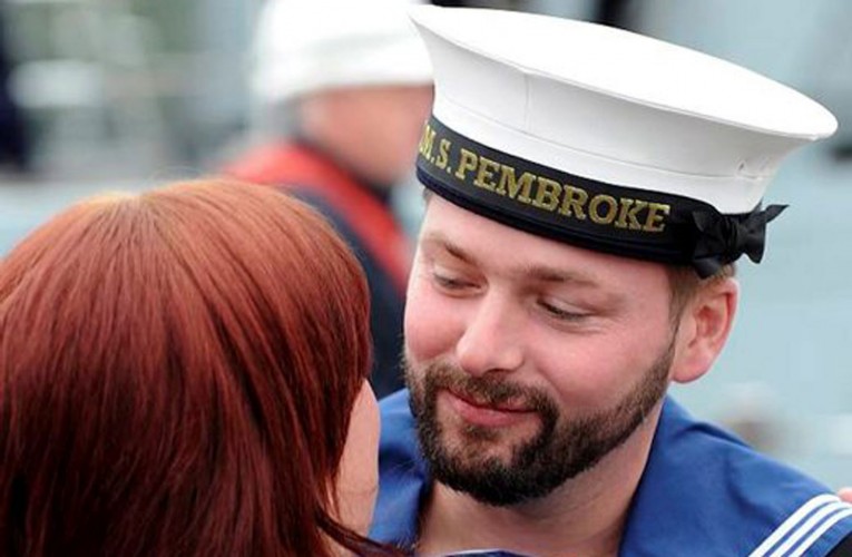 Bearded Royal Navy Sailor From HMS Pembroke