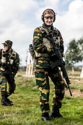 Belgian Crown Princess Elisabeth military initiation training Elsenborn Belgian army camp in Butgenbach, taken 10092020, Downloaded 28092020 CREDIT Belgian Royal Palace via Reuters