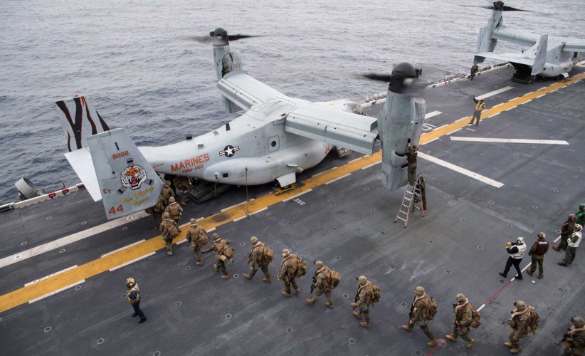 'Flying Tigers' Marine Medium Tiltrotor Squadron 262 Osprey
