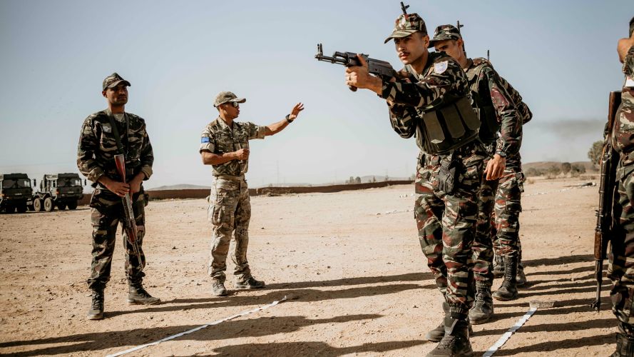 British Army and Moroccan paratroopers are working together on Exercise Jebel Sahara 05112022 CREDIT Cpl Danny Houghton, British Army.jpg