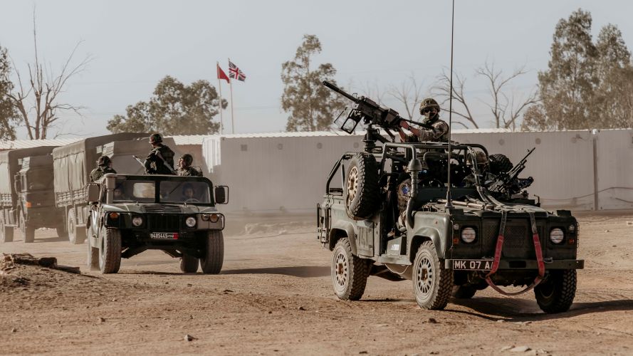 British Army paratroopers and Moroccan counterparts on Exercise Jebel Sahara 05112022 CREDIT Cpl Danny Houghton, British Army.jpg