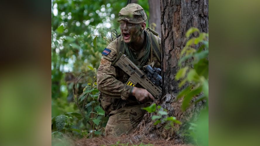 Grenadier Guards soldier on Exercise Panther Gold 21