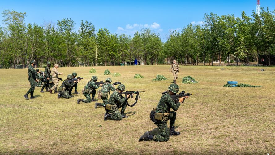 British Army's Grenadier Guards train with Thai Armed Forces on Exercise Panther Gold 21