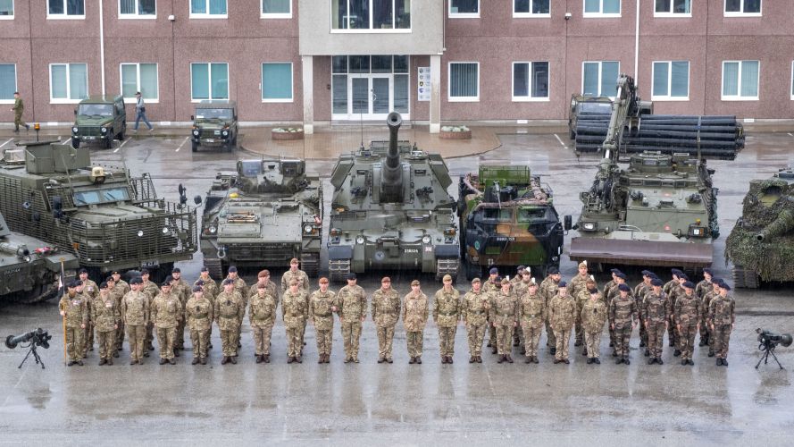 British Army's King's Royal Hussars formally take over from the Royal Welsh in Estonia 23092022 CREDIT Army, MOD.jpg