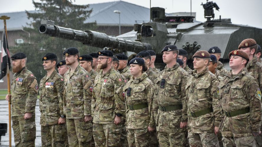 British Army's King's Royal Hussars formally took over from the Royal Welsh in Estonia 23092022 CREDIT Army, MOD.jpg
