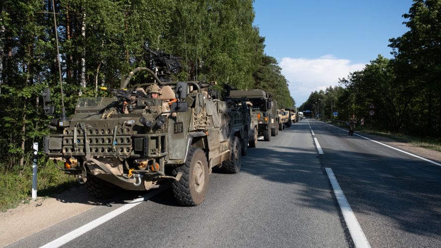 British troops lead Nato allies on the road to Vilnius and beyond during Op Aliwal Surge 26062023 CREDIT British Army