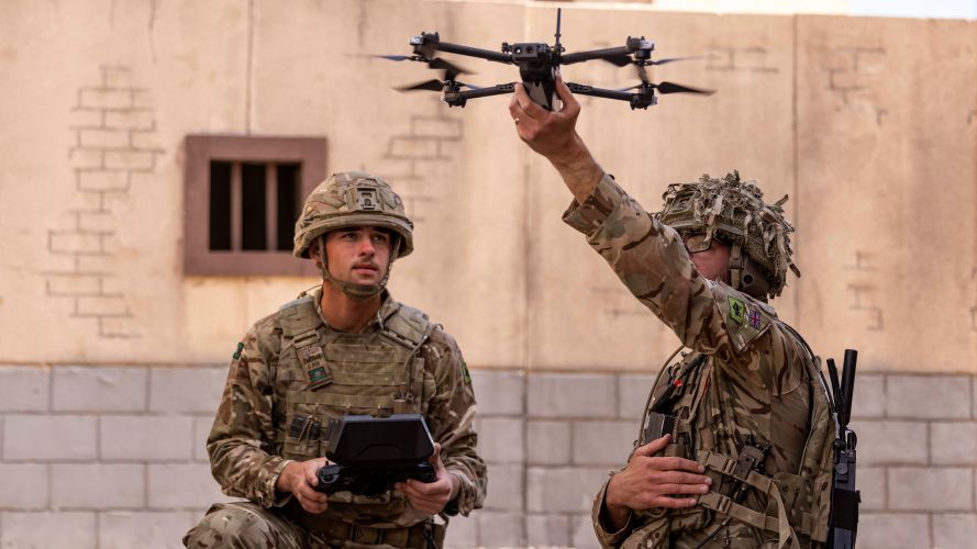 BritishArmy soldiers are testing cutting-edge systems and technologies such as UAVs in America during Project Convergence 04112022 MOD Crown Copyright.jpg