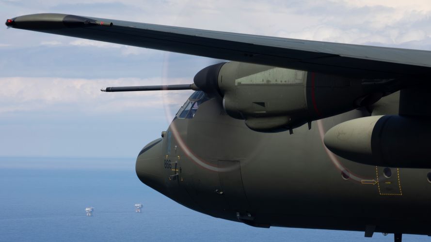 C-130J Hercules during Queens Jubilee Practice Flypast Rehearsal over RAF College Cranwell 24052022 CREDIT MOD Crown Copyright.jpg