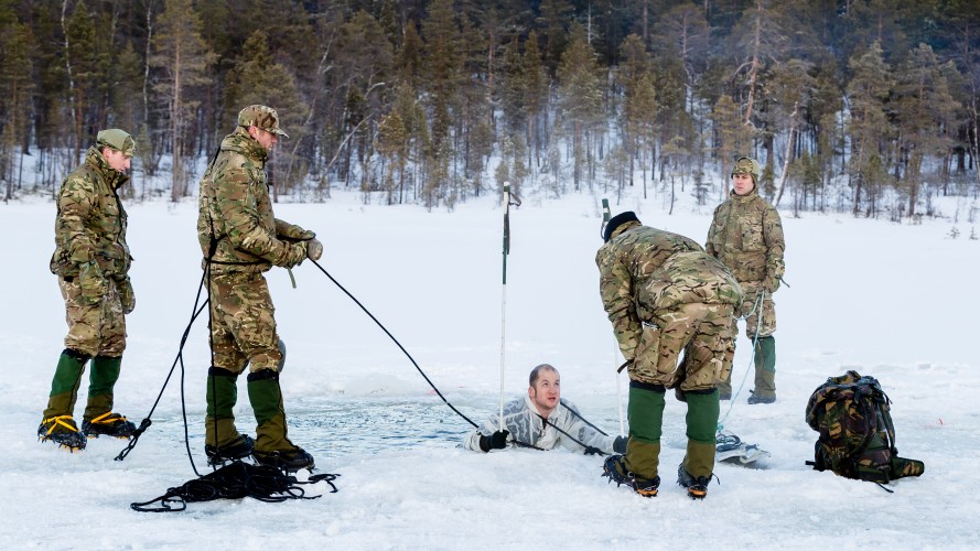 Cold Water Training In The Arctic, Exercise Clockwork