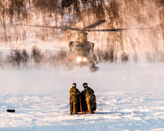 Chinook & Troops In The Arctic, Exercise Clockwork