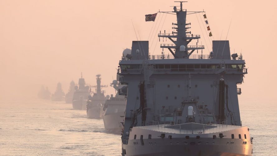 CSG21 Engagement exercises with Indian Armed Forces ends with traditional cheer ship 28102021 Credit HMSQE Twitter.jpeg 